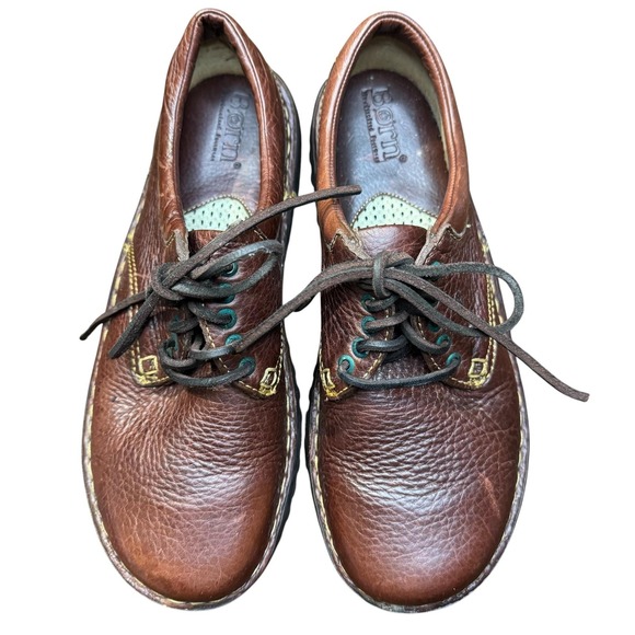 Born Shoes - Born Shoes Womens Size 8 Brown Leather Oxford Lace Up Comfort Walking W6540